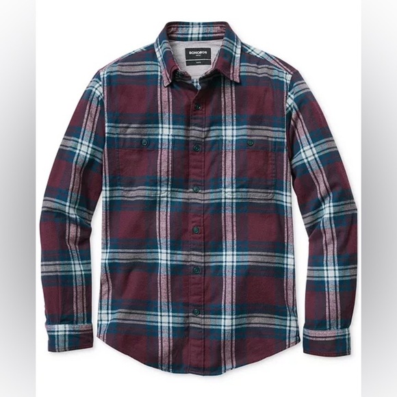 Bonobos Other - Bonobos Men's Slim Fit Long Sleeve Plaid Flannel Shirt Size S